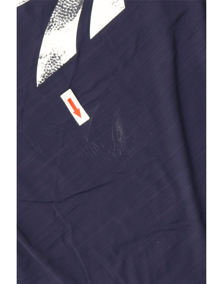 T-shirt grafica da uomo REEBOK Top medio blu navy