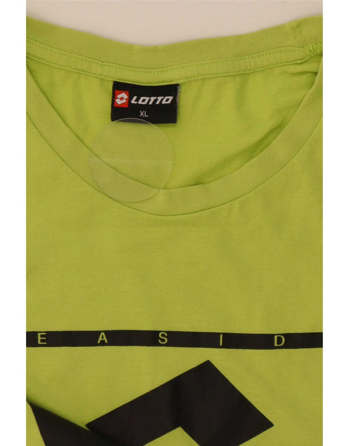 T-shirt grafica da uomo Lotto Top XL Verde