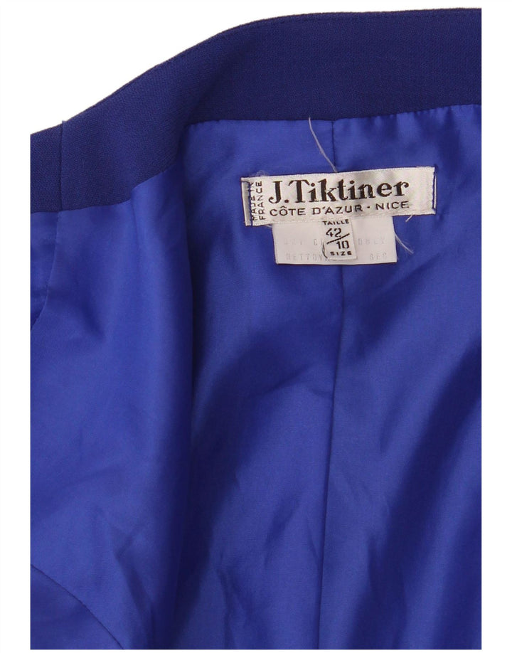 Giacca blazer da donna corta a 1 bottone J.TIKTINER EU 42 grande blu navy