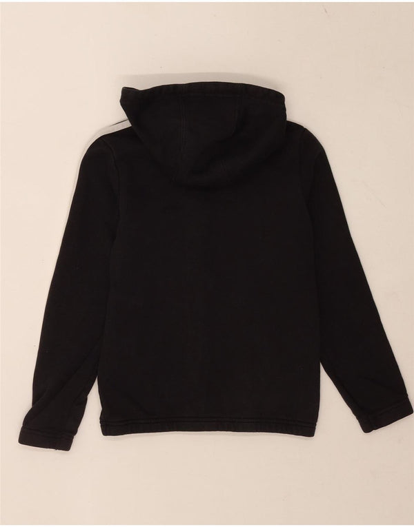 Felpa con cappuccio e zip per ragazze Adidas 9-10 anni in cotone nero