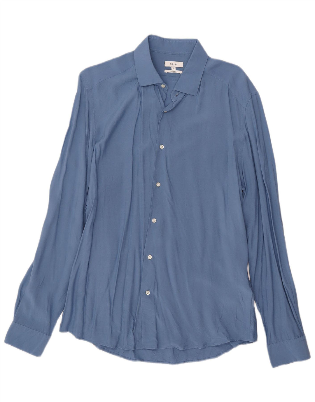 Camicia Reiss Uomo Slim Fit XL Blu Viscosa