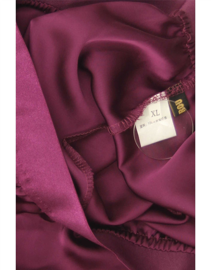 Set gonna vintage da donna a 2 bottoni XL W28 poliestere viola