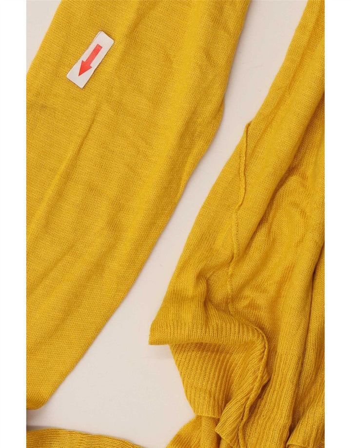 Maglione maglione oversize con scollo a barca da donna Zara UK 14 giallo medio