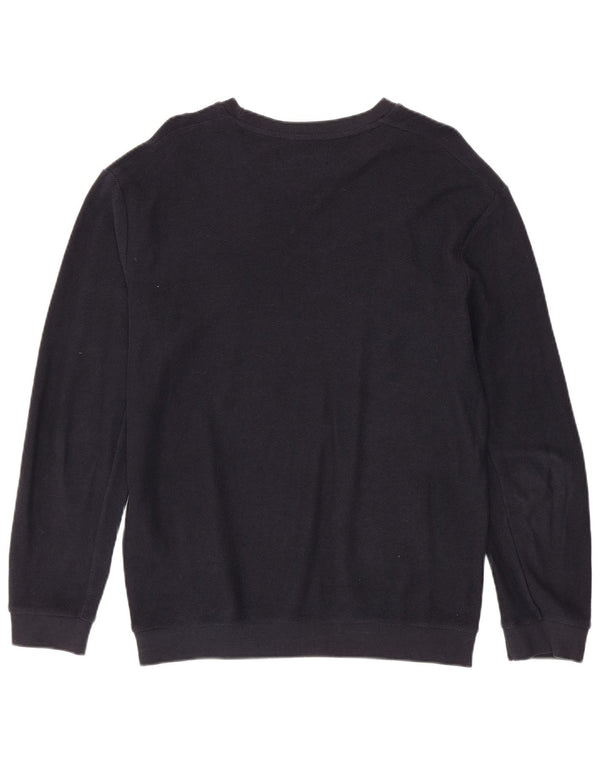 Maglione ZARA da uomo girocollo XL in cotone blu navy