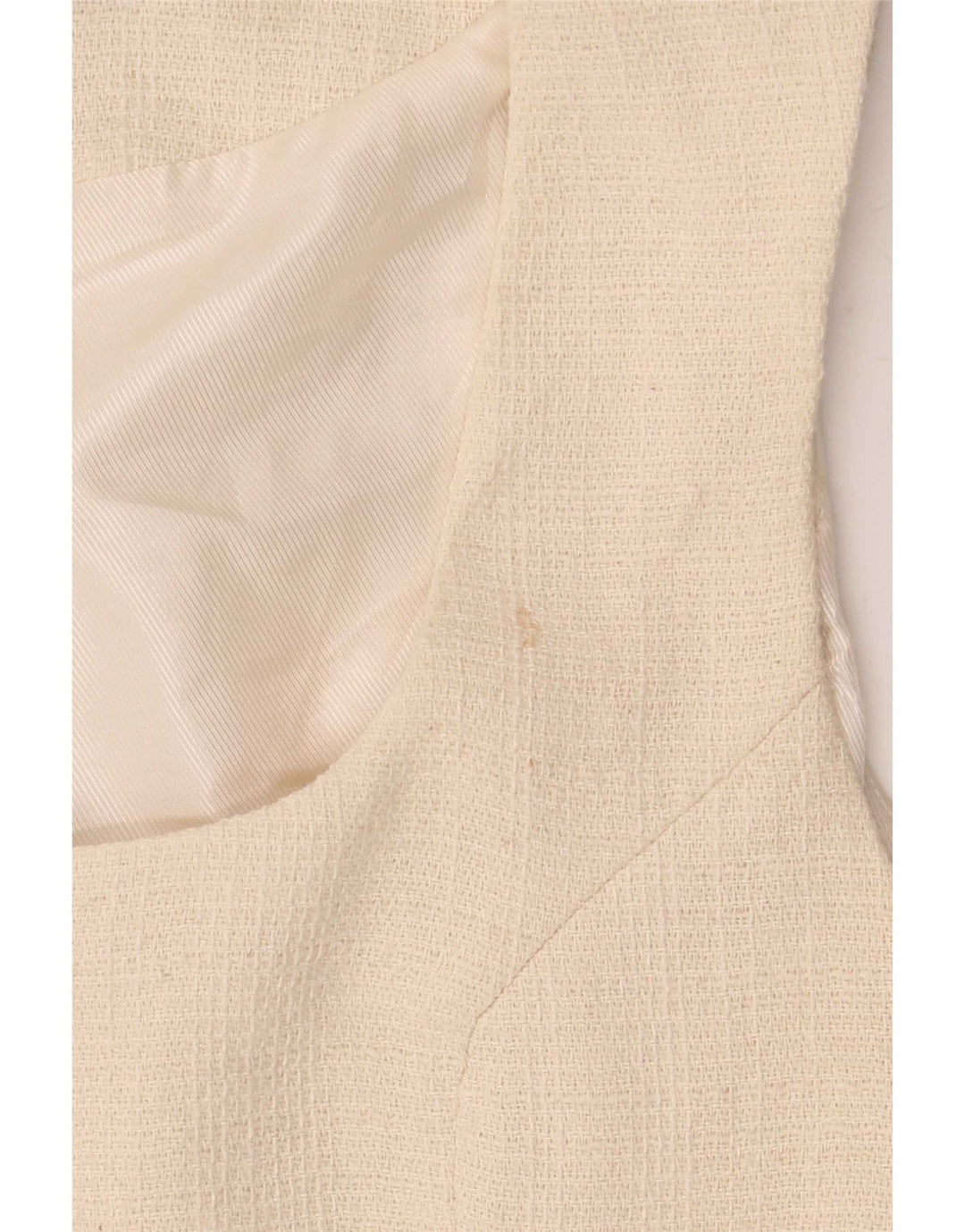 Gilet Zara da donna UK 12 in cotone beige medio