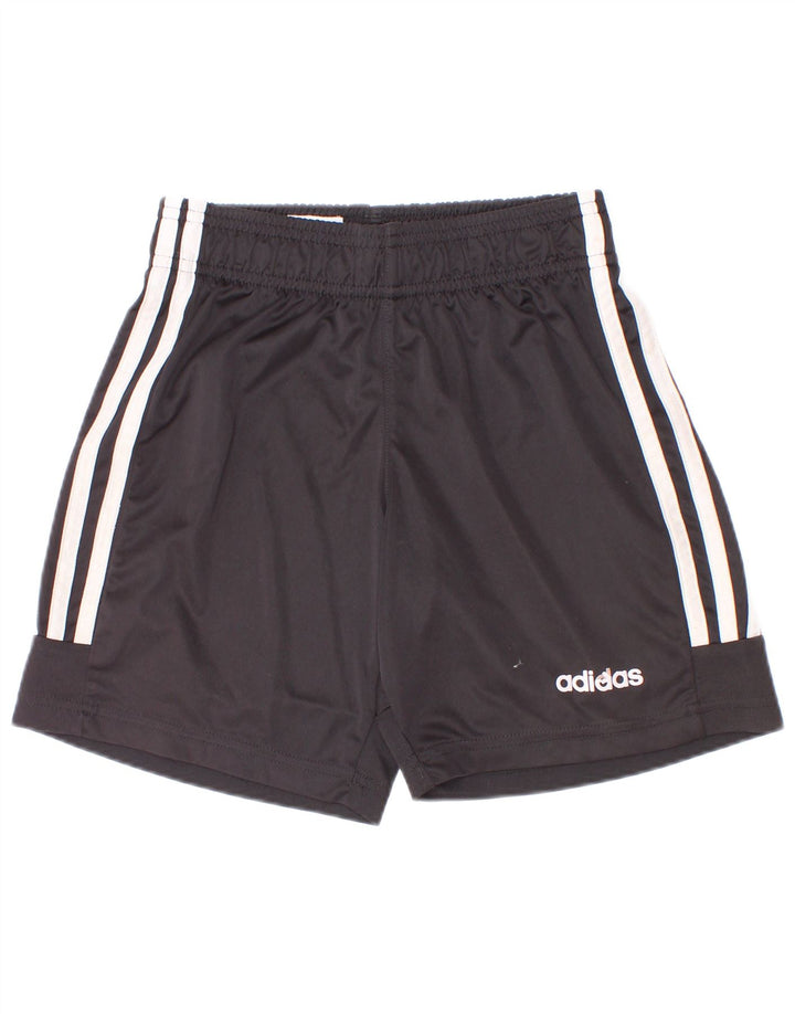 Pantaloncini sportivi Adidas da ragazzo 9-10 anni in poliestere nero