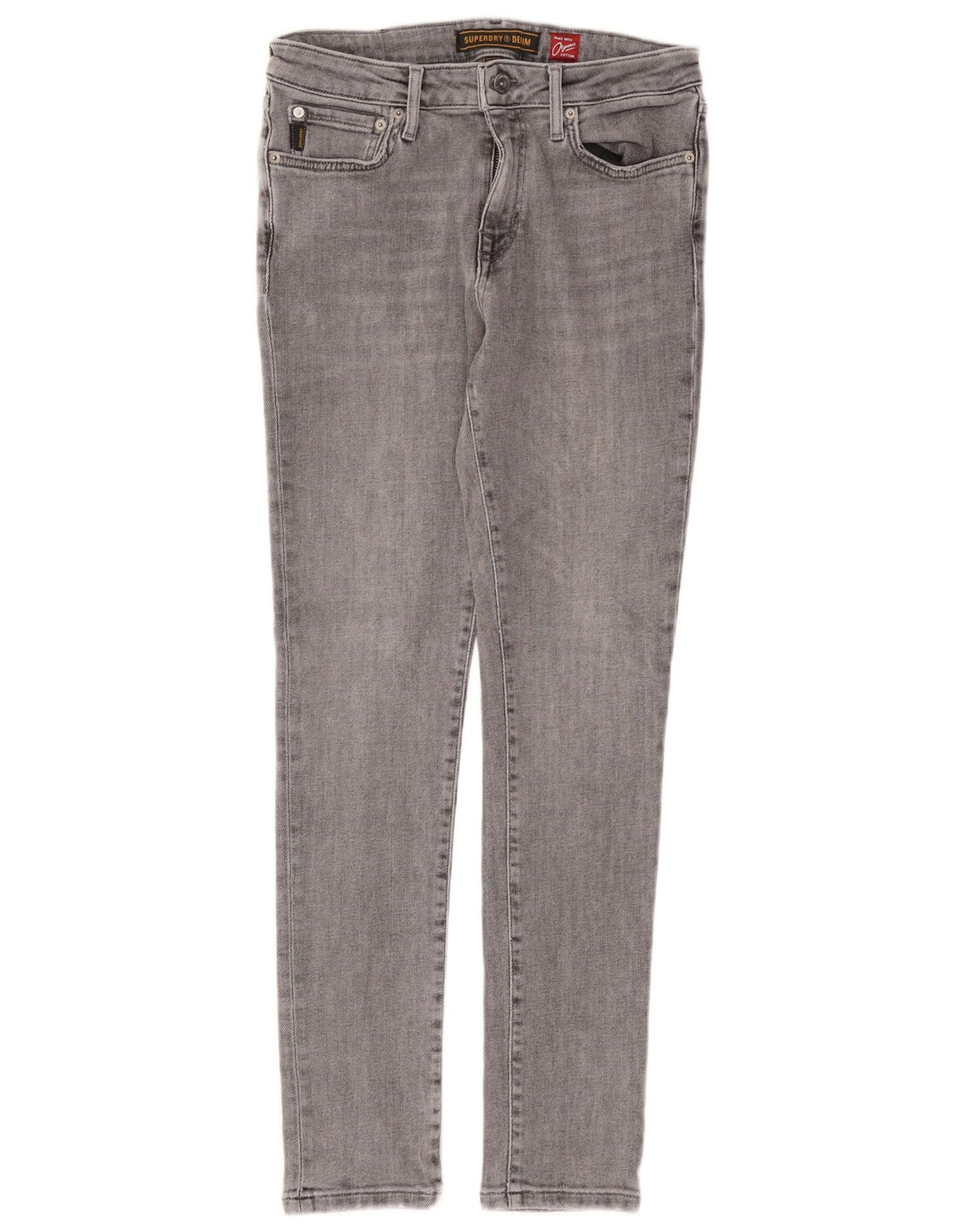Jeans skinny da uomo Superdry W32 L32 cotone grigio