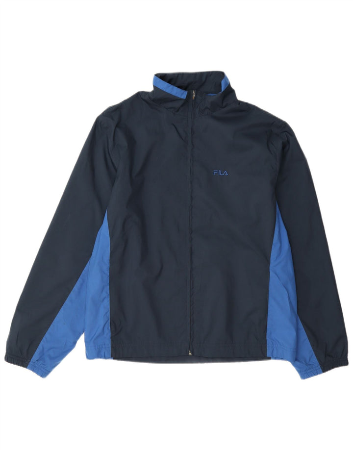 Giacca da ginnastica da donna Fila IT 44 Medium Blu Navy Colourblock