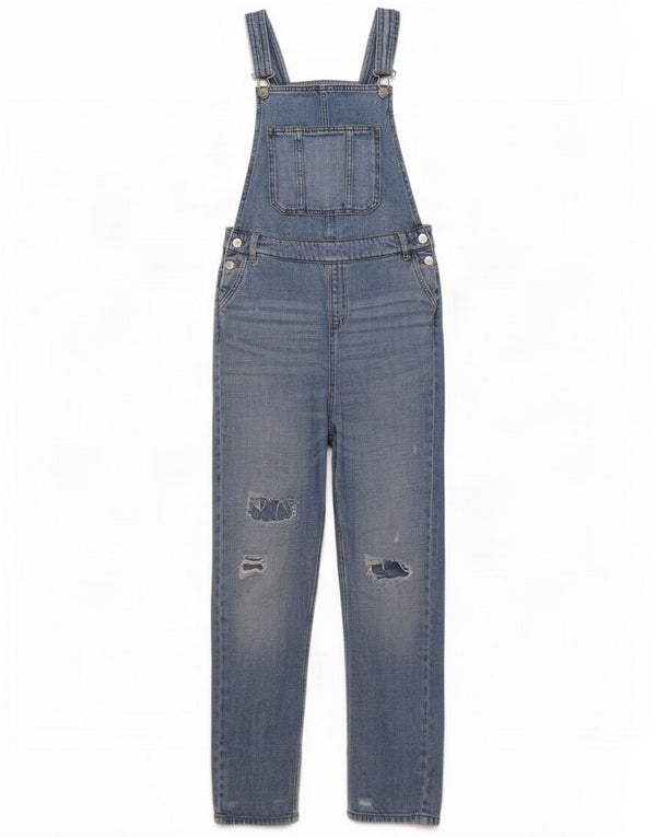 Marks & Spencer Jeans slim effetto consumato per ragazze 13-14 anni W30 L27 Blu