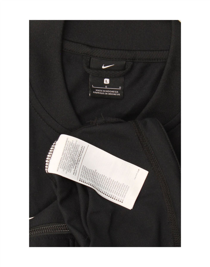 NIKE Mens Tracksuit Top Jacket Large Black Colourblock Polyester Vintage Nike and Second-Hand Nike from Messina Hembry 