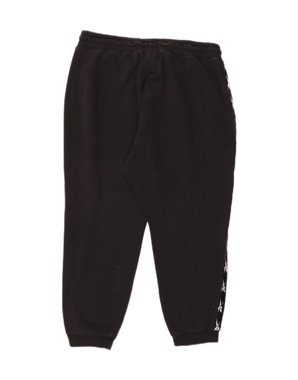 Pantaloni da tuta grafica da uomo Reebok Joggers XL in cotone nero
