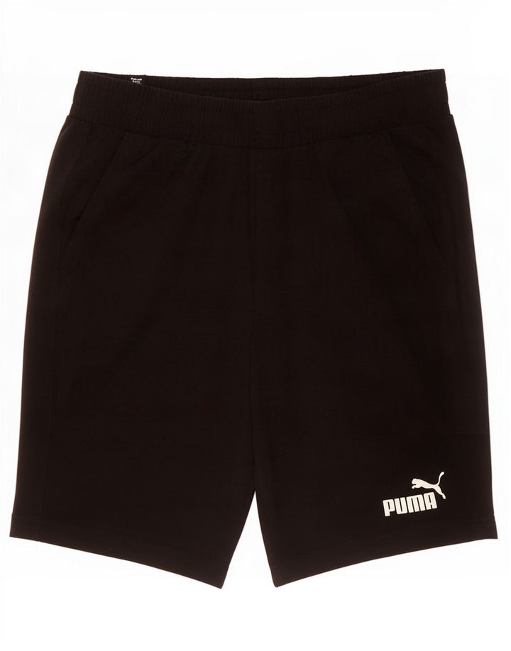Pantaloncini sportivi da uomo Puma medio cotone nero