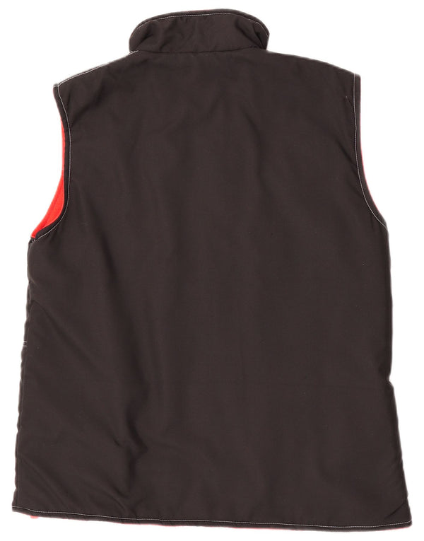 Lotto Gilet Reversibile Uomo UK 36 Small Nero Poliestere