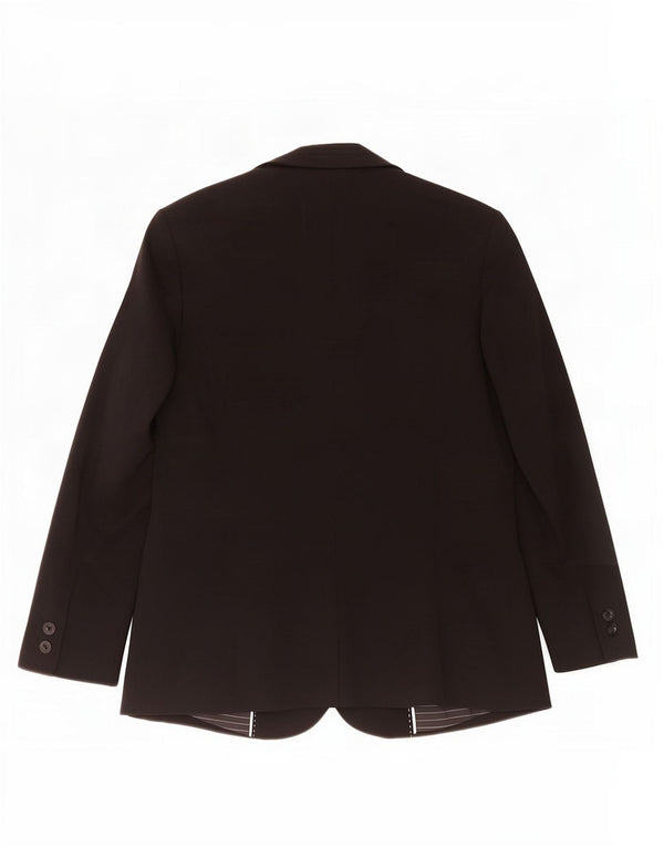 Giacca blazer a 1 bottone Marks & Spencer da donna UK 12 poliestere nero medio
