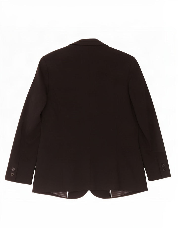Giacca blazer a 1 bottone Marks & Spencer da donna UK 12 poliestere nero medio