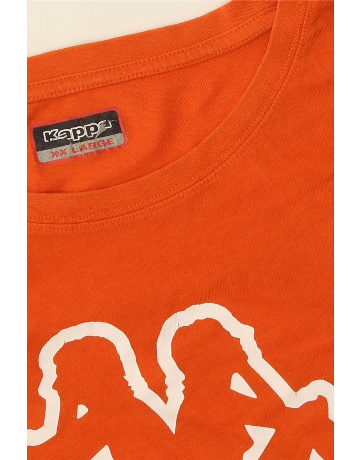 T-shirt grafica da uomo Kappa Top 2XL Arancione