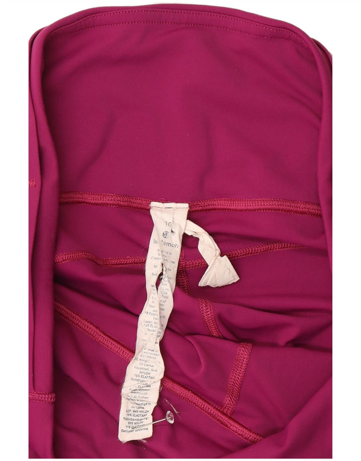Leggings grafici da donna Lululemon UK 10 piccoli nylon rosa
