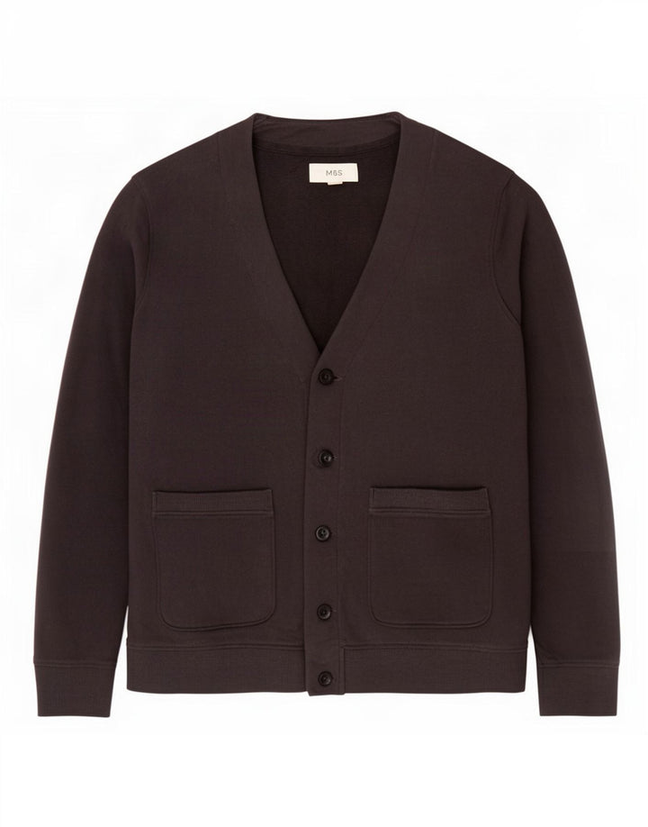 Giacca da ginnastica da uomo Marks & Spencer grande in cotone blu navy