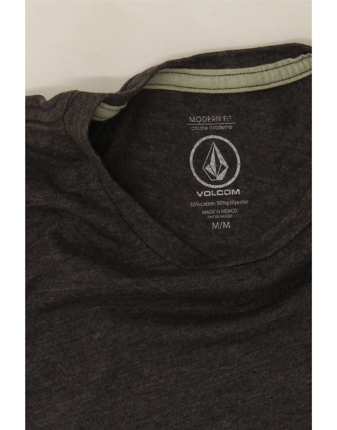 T-shirt grafica da uomo Volcom Modern Fit Top in cotone grigio medio