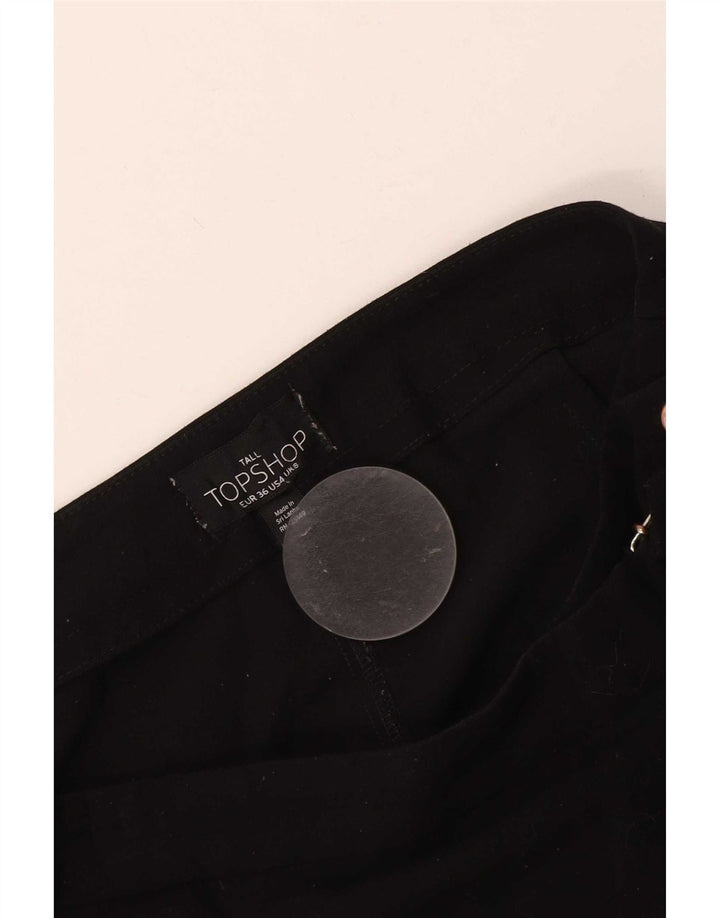 Gonna avvolgente da donna Topshop UK 8 piccola W28 poliestere nero