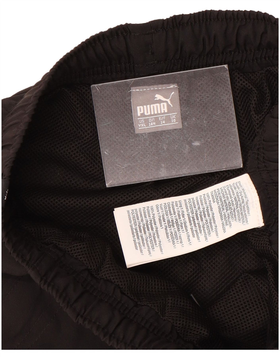 Pantaloni da tuta con grafica PUMA da ragazzo, pantaloni da jogging, 13-14 anni, poliestere nero