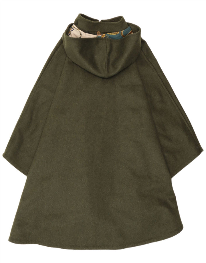 Cappotto poncho con cappuccio da donna Gina Lebole taglia unica kaki
