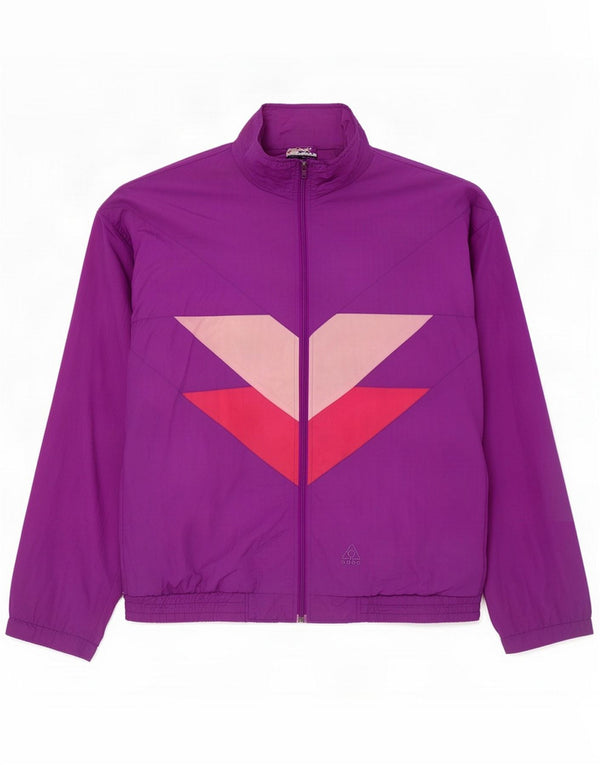 Active Giacca da tuta da uomo 2XL Viola Colourblock Poliestere
