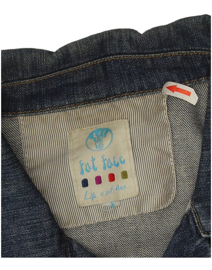 Giacca di jeans da donna Fat Face UK 16 grande cotone blu