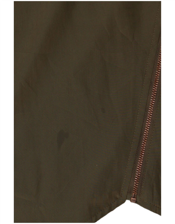 Mossimo Camicia militare senza maniche da donna Camicetta UK 20 2XL Poliestere kaki