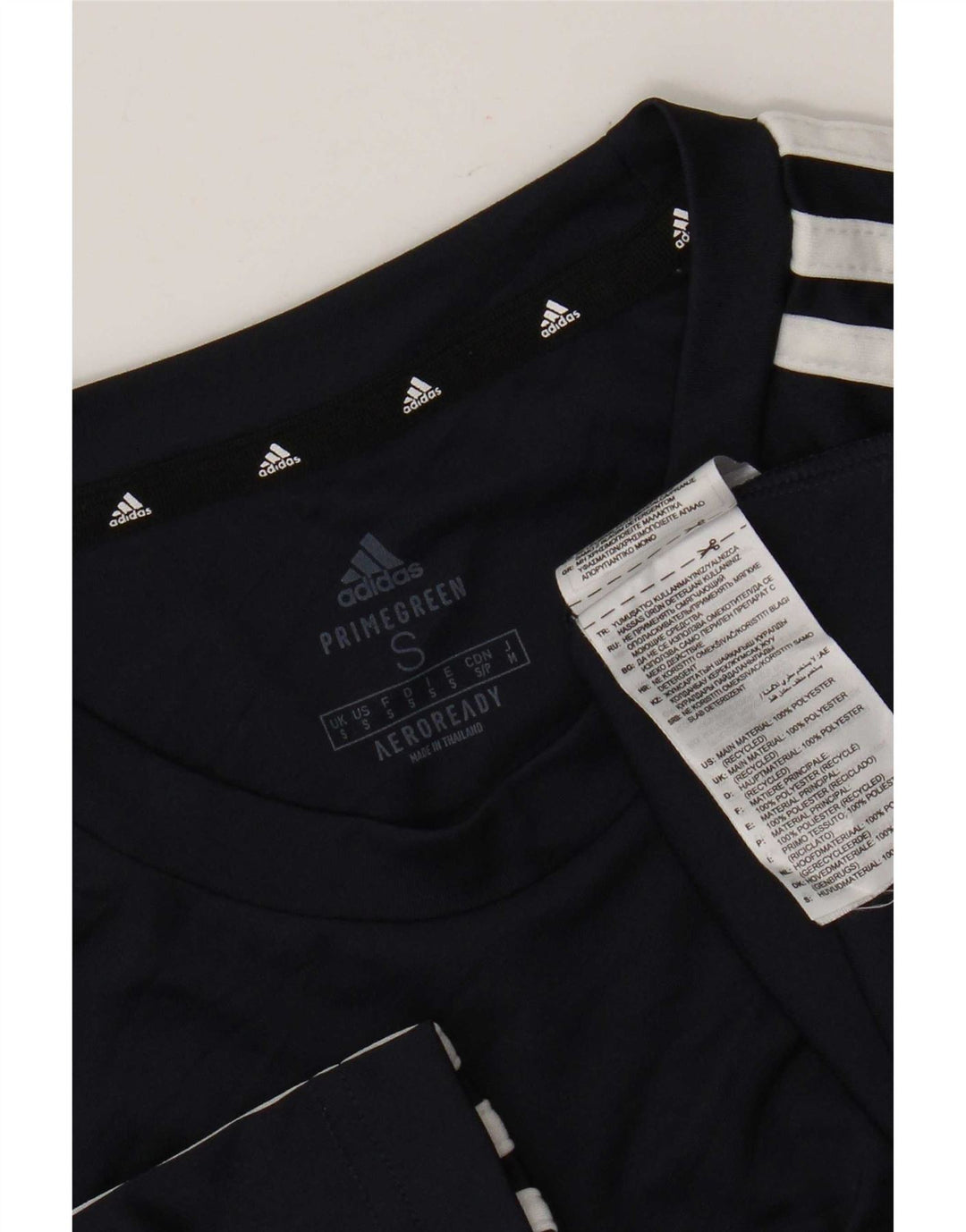 Maglietta Adidas Aeroready da uomo, piccola, in poliestere blu navy
