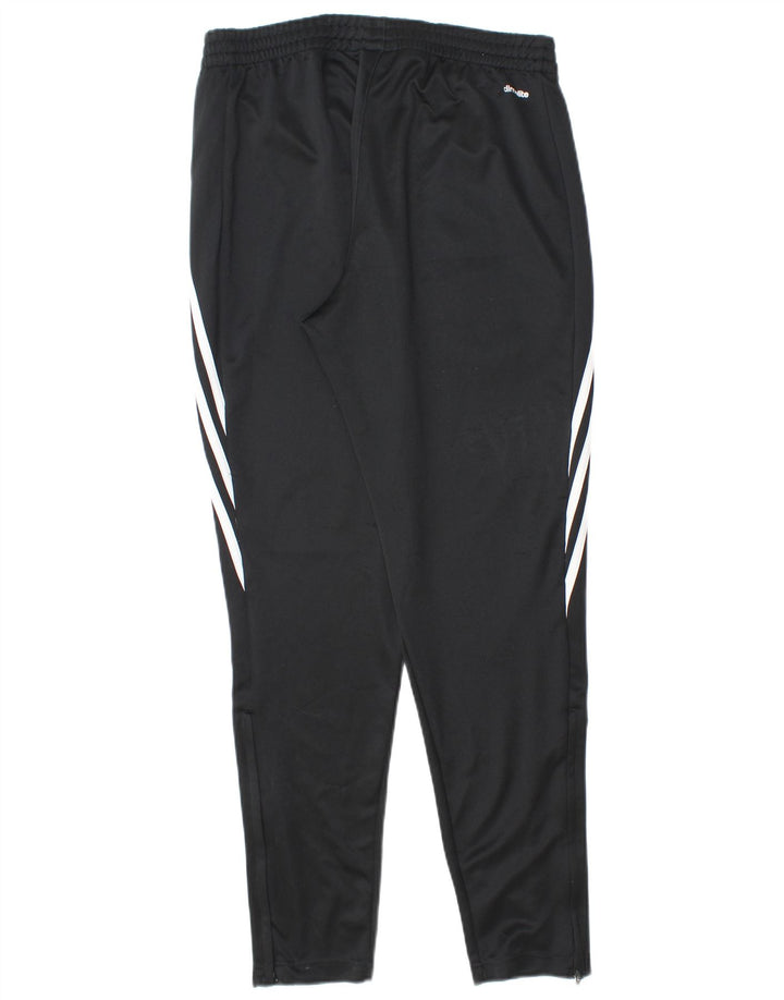 Pantaloni da tuta Adidas Climalite da uomo medio poliestere nero
