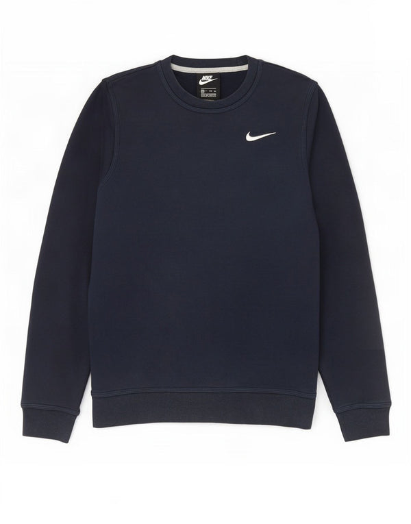 Felpa Nike Uomo Maglia XS Blu Navy Cotone