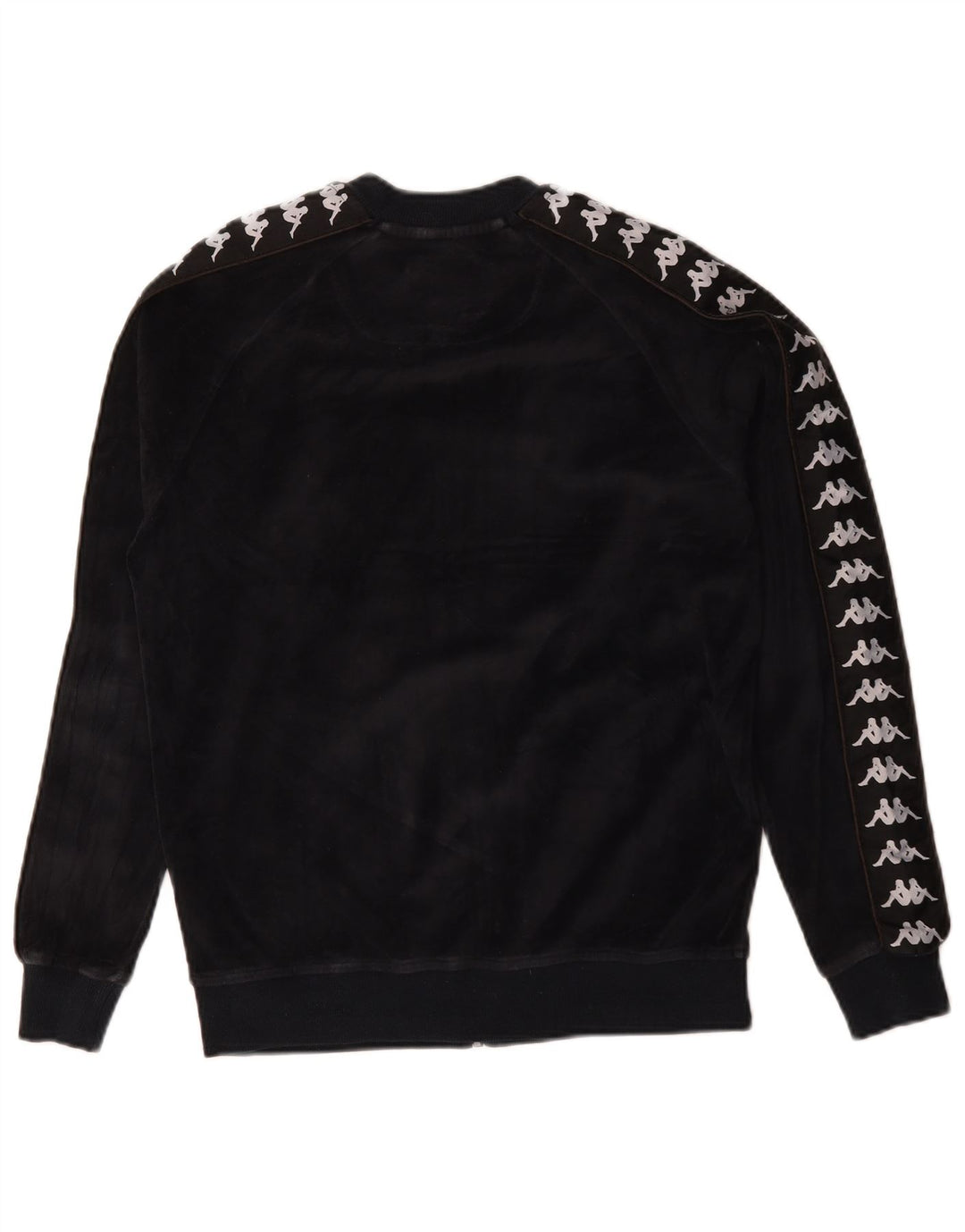 Giacca da ginnastica oversize con grafica Kappa da donna UK 14 media nera