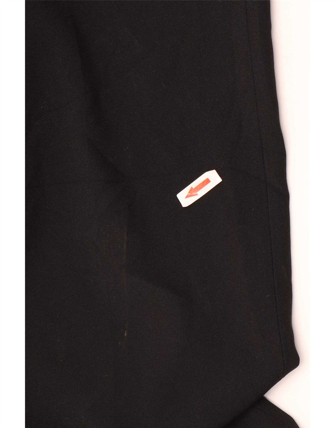 Pantaloni da abito regolari dritti da uomo Marks & Spencer W34 L31 poliestere nero