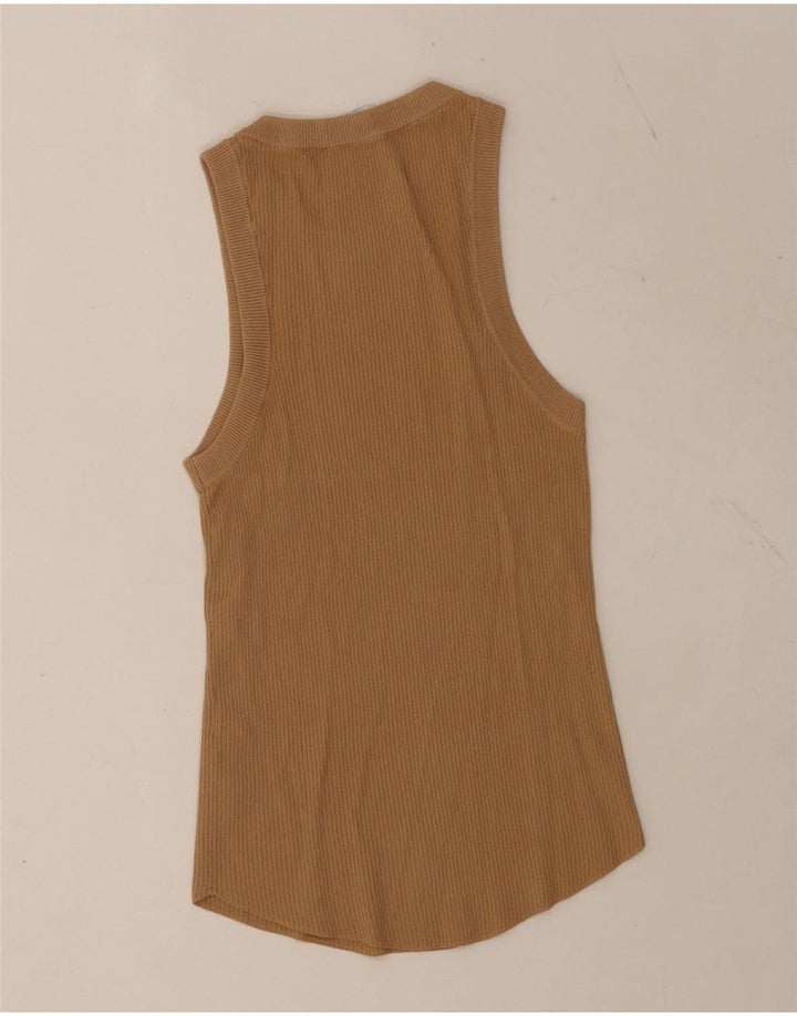 Canotta da donna Zara UK 12 Poliestere marrone medio
