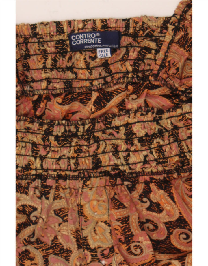 VINTAGE Womens Sundress One Size Brown Paisley Viscose Vintage Vintage and Second-Hand Vintage from Messina Hembry 