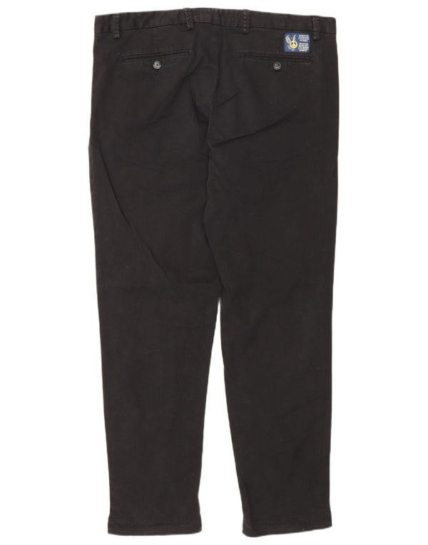 Pantaloni chino slim da uomo Moschino EU 52 XL W36 L30 cotone nero