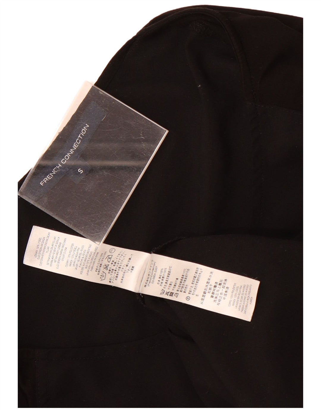 Camicetta a maniche lunghe da donna French Connection Top UK 10 Piccolo Lyocell nero