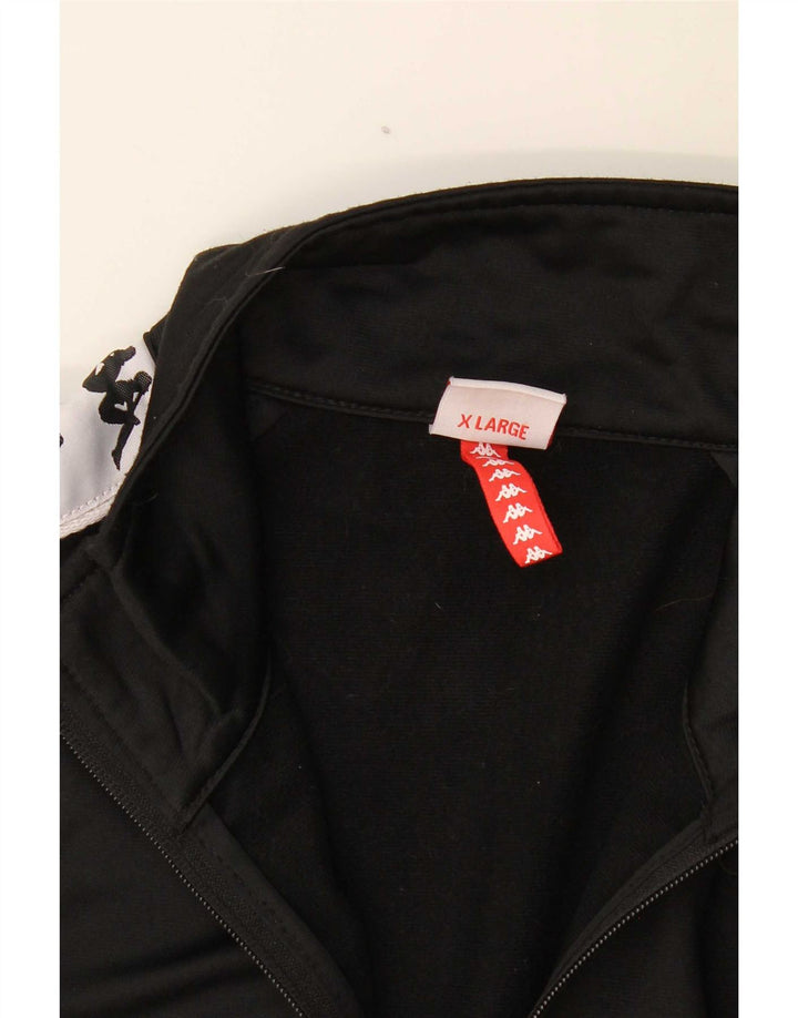 Giacca da ginnastica da uomo con grafica Kappa XL Black Colourblock