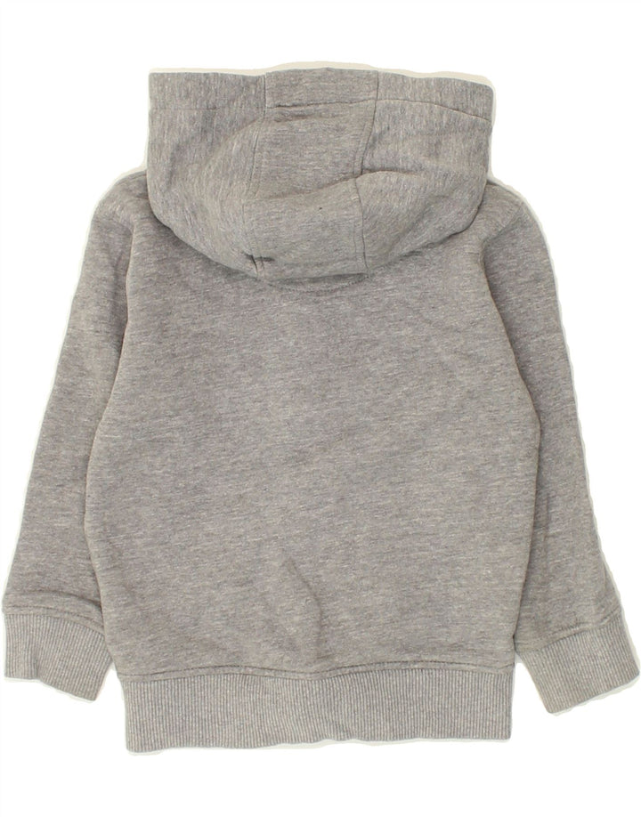 JACK WILLS Boys Zip Hoodie Sweater 3-4 Years Grey Cotton Vintage Jack Wills and Second-Hand Jack Wills from Messina Hembry 