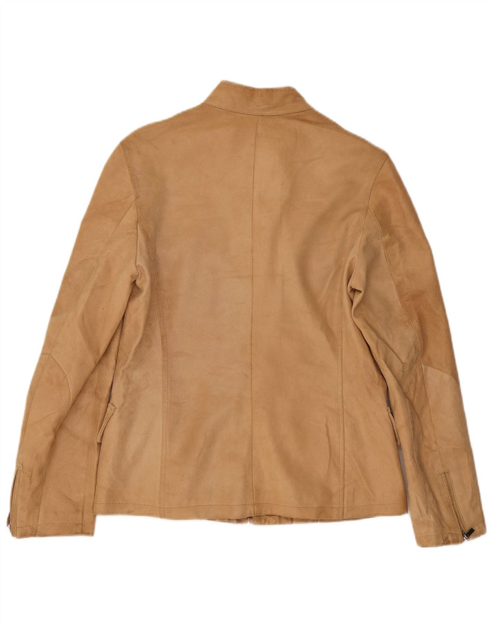 Giacca In Pelle Donna Conbipel IT 44 Pelle Beige Medio