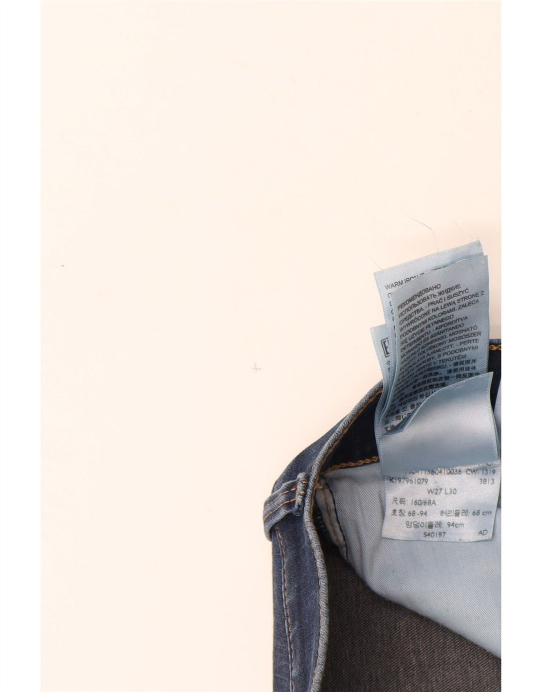 Jeans skinny da donna LEVI'S W27 L30 cotone blu