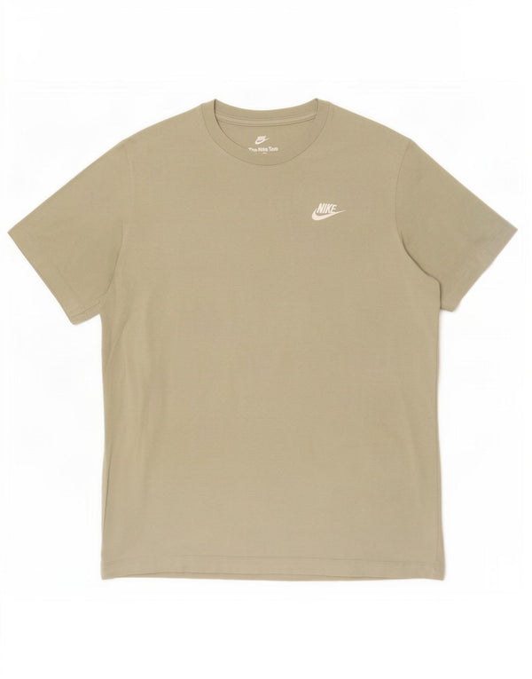 T-shirt da uomo Nike Top in cotone verde medio
