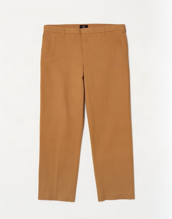 Pantaloni chino da uomo dalla vestibilità classica Dockers W42 L32 poliestere beige