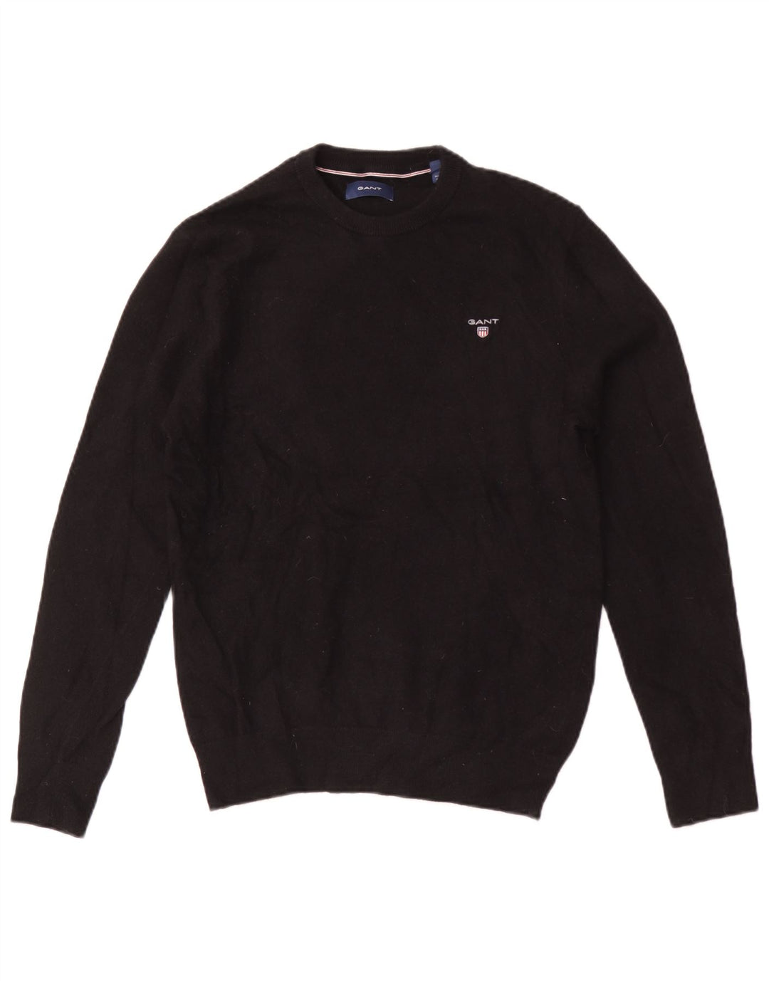 Gant Maglione girocollo da uomo in lana nera media