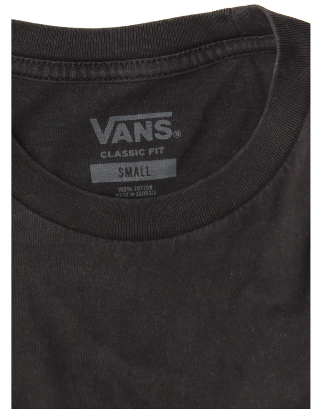 T-shirt da uomo con vestibilità classica VANS, piccola, in cotone nero