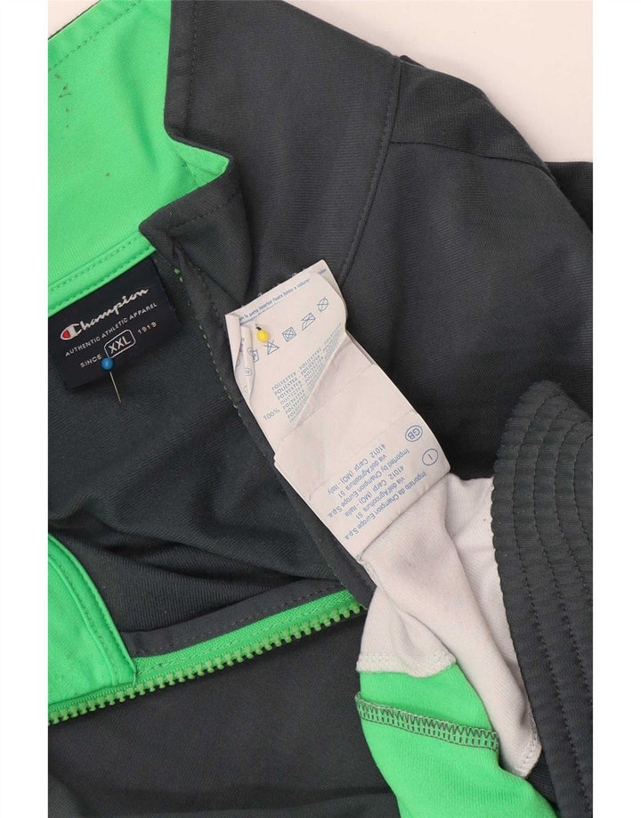 Giacca da tuta da uomo Champion 2XL Poliestere color block grigio
