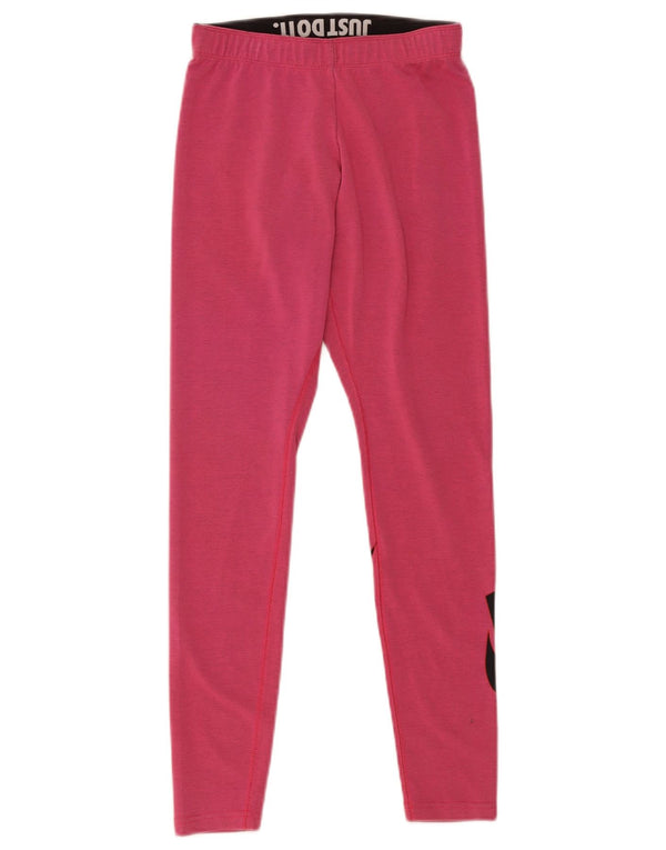 Leggings grafici da donna Nike UK 8 piccoli in cotone rosa