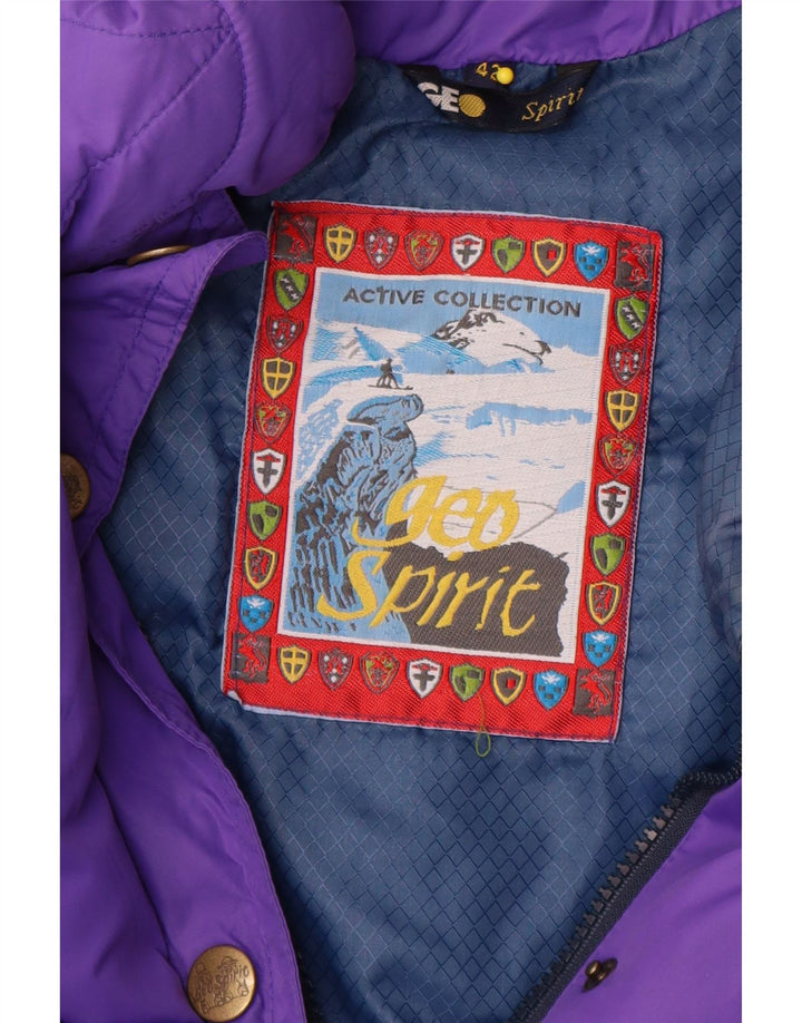 Giubbotto Imbottito Donna Geo Spirit IT 42 Viola Medio Poliammide