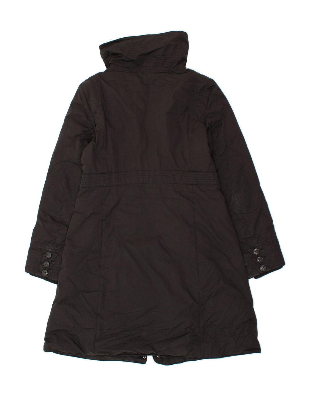 EMPORIO ARMANI Womens Windbreaker Coat UK 14 Medium Black Polyamide Vintage Emporio Armani and Second-Hand Emporio Armani from Messina Hembry 